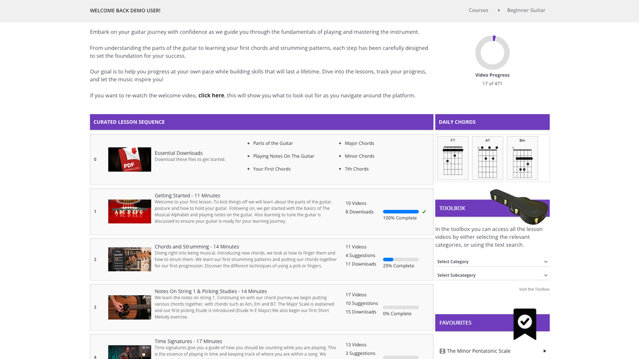 Curated Lesson List